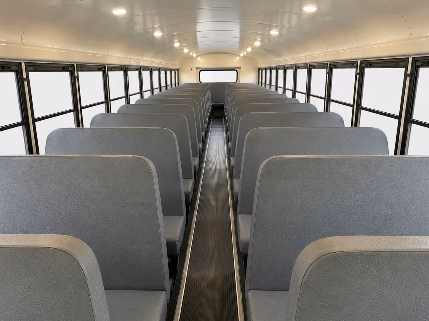 school bus inside